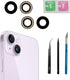 Dogxiong 2pcs/Set Rear Back Camera Glass Lens Replacement for iPhone 14 Plus, Glass Camera Lens Covers with Adhesive