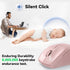 TECKNET Wireless Mouse, 2.4G USB Computer Mouse with 6-Level Adjustable 4800 DPI, Ergonomic Grips, Pink