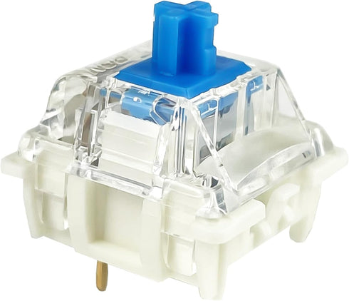 Gateron G Blue Pro 3.0 Switches, 3 Pin Pre Lubed RGB SMD Clicky Switches for MX Gaming Mechanical Keyboard (36PCS, Blue)