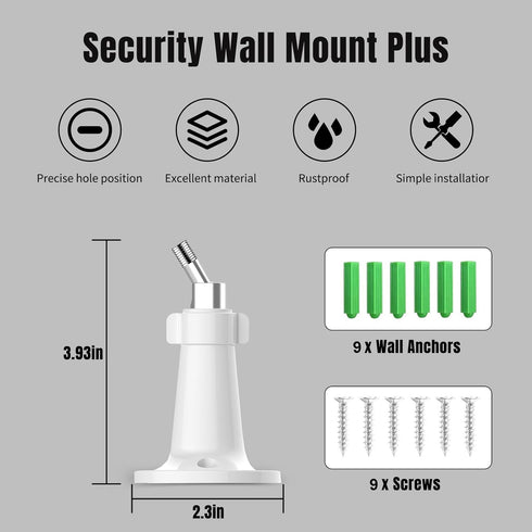 3 Pack Security Camera Wall Mount - Adjustable Indoor/Outdoor Mounting Bracket for Arlo Pro, Pro 2, Ultra, Pro 3,
