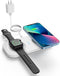 JoyGeek Dual Wireless Charging Pad for iPhone and iWatch, 2 in 1 Wireless Charger for iPhone 15/14/13/Mini/12/12