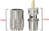 PL 259 Connectors, 5-Pack UHF Male Solder Connector Plug with Reducer, Teflon Material for RG59, RG8, RG8x