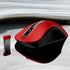 memzuoix 2.4G Wireless Mouse, 1200 DPI Optical Cordless Mouse with USB Receiver, Portable for Laptop, PC, MacBook, Red