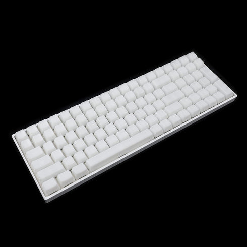YMDK 120 Keys ABS ANSI ISO 1.5mm Blank Milk Fog OEM Profile Shine Through Keycap for MX Mechanical Keyboard RGB GK61 96