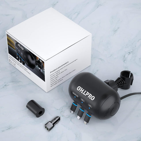 OHLPRO 3-in-1 Backseat Car Charging Station, 36W Fast Charger for All Phones, Ideal for Rideshare
