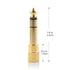 Cable Matters 5-Pack 1/4 to 1/8 Headphone Adapter, Gold Plated Stereo Headphone Adapter