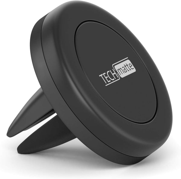 TechMatte Car Mount, MagGrip Air Vent Magnetic Holder for Smartphones, Black