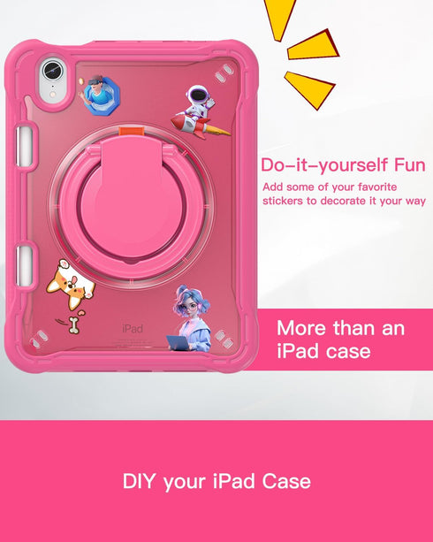 BRAECN iPad Mini 6 Case, Shockproof Rugged Protective Cover for Kids, 8.3 inch 2021 iPad Mini 6th Gen, with Pen Holder