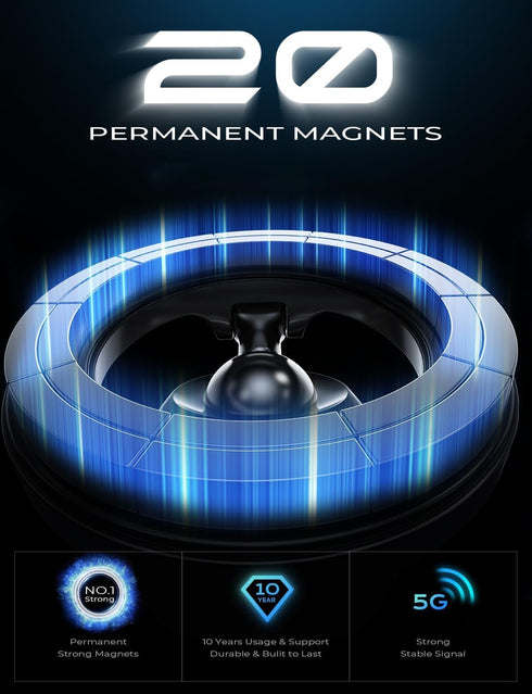 LISEN for MagSafe Car Mount, Strongest Magnet Power Phone Holder for Car, Fit All Mobiles