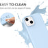 Telaso iPhone 13 Case, Baby Blue Liquid Silicone Soft Gel, Slim Fit, Shockproof, Microfiber Lining, 6.1 inch.