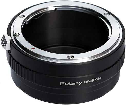 Fotasy Nikkor F Mount Lens to Canon EF-M Adapter, Compatible with Canon EF M Mount Mirrorless Cameras