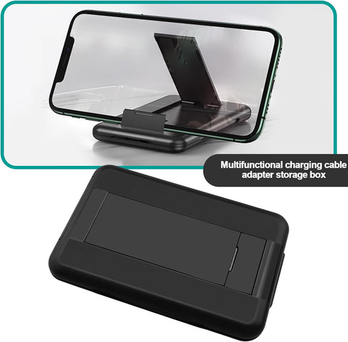 Multi-Function Universal Smart Adaptor Card Storage Box 28.5cm, Double Headed USB C Cable Micro-USB/Lightning/USB to