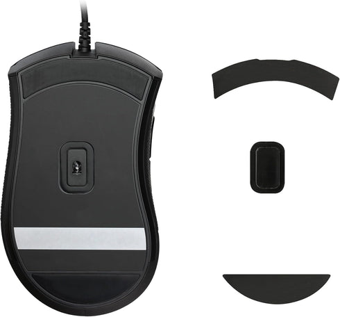 kwmobile Mouse Feet Replacement for Razer DeathAdder Elite Computer Mouse Skates Sticker (Black)