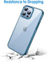 JETech iPhone 13 Pro Case 6.1-Inch - Non-Yellowing Shockproof Bumper Cover with Anti-Scratch Clear Back (Navy Blue)