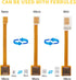 PinQiongZhe 3.9in/10cm2pcs Nano SIM to Micro SIM Card Extension Cable Cell Phone Card Slot Cable Adapter FPC Test Board