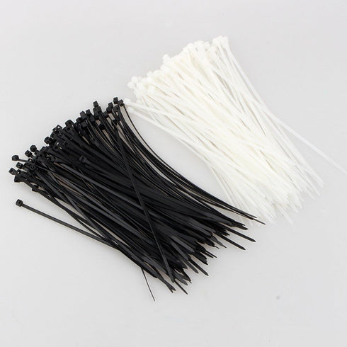 NewNewStar 8" Heavy Duty Nylon Cable Ties - 100 PCS Zip Ties, 30 lb Test, Black