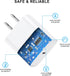 MFi Certified iPhone Fast Charger 3 Pack: PD 20W Type C Block & 6FT USB C to Lightning Cable for iPhone 14, 13, 12, 11