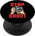 Stop or I'll Shoot Funny Photographer & Videographer PopSockets Swappable PopGrip