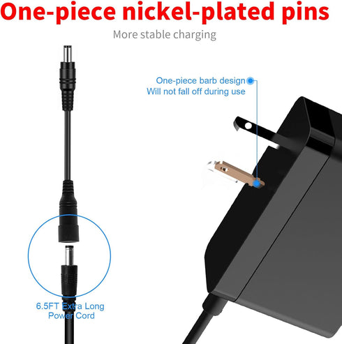 MEROM 5V 3.6V Charger AC Adapter with 1 Adapter for Black & Decker Pivot Driver PD360 PD400LG
