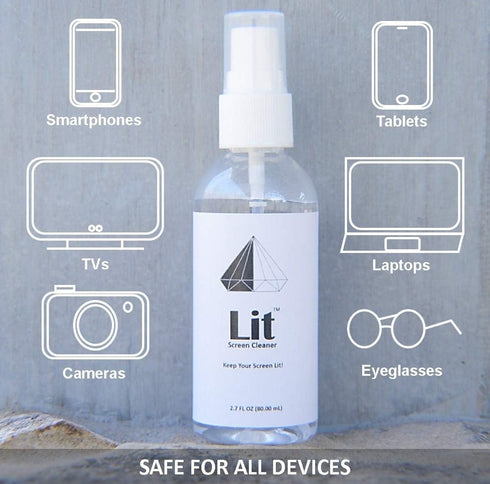 Premium Screen Cleaner Kit – Safe & Effective for All Devices: Eco-Friendly, Reusable Microfiber Cleaning Solution