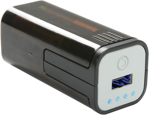 ADCB POW1 Emergency USB Battery Power Bank, Compact Portable 4 AA Batteries for Smartphones, Tablets, Apple, Android