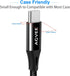 AGVEE 15ft USB-C Cable 2 Pack, Extra Long Braided Fast Charger for Samsung S10, Note 9, LG Stylo 4/5 - Black