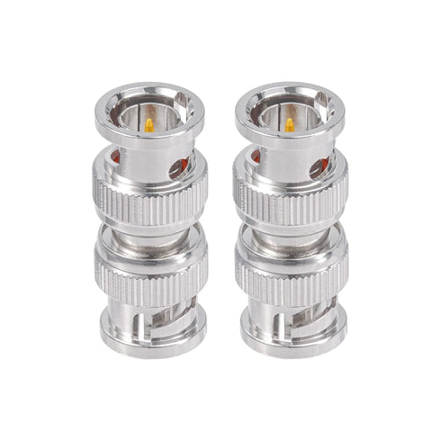 Superbat BNC Male to BNC Male Adapter, 75 Ohm Coupler Connector for 3G/6G HD SDI Cable Switcher CCTV (2-Pack)