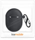 kwmobile Silicone Cover Holder Case for Xiaomi Redmi Airdots 3 Pro/Buds 3 Pro - Black