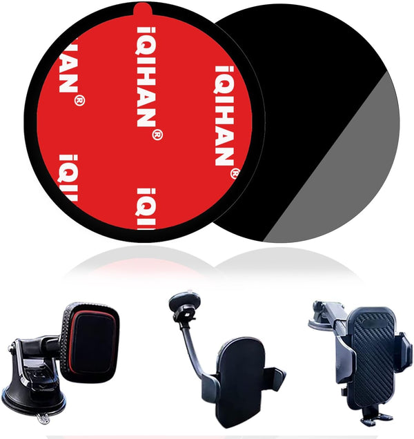 Dashboard Pad Mounting Disk for Suction Cup Phone Mount, Adhesive Disc Replacement for Cell Phone Car Mount - 73mm