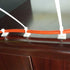 Premium Grade Strength Cable Tie Mounts (25mm x 25mm) Self ADHESIVE Clips Wire Tie Base - 100 Clear/White