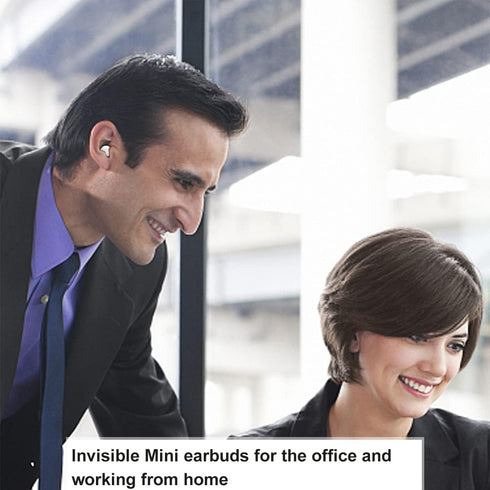Mini Bluetooth Earpiece Wireless, Single Earbud with Charging Case, 6 Hrs Playtime, Hands-Free Headset with Microphone,