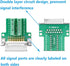 DB15 Solderless Male RS232 D-SUB Serial Adapters, 15 Pin Port Terminal Solderfree Breakout Board Connector with Case