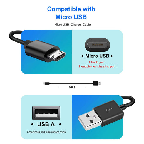 Fast Wall Charger 5FT Charging Cable Cord fit for Alcatel Go Flip, Go Flip 3, Go Flip V, Alcatel Cingular Flip 2/3, Alcatel MyFlip 2, QuickFlip, Smartflip 4052r 5044C & flip Micro USB phone charge