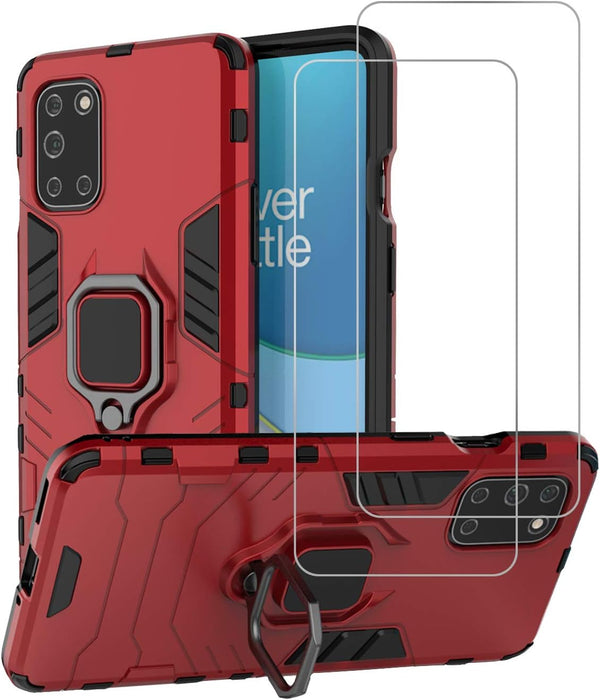 Urspasol for OnePlus 8T 5G Case, 2 Pack with Screen Protector, Tempered Glass Hybrid Heavy Duty Armor Cover