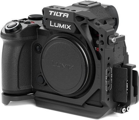 Tilta Half Camera Cage Compatible with Panasonic S5 II/IIX/G8 II, Titanium Gray, Mount Accessories via NATO Rail