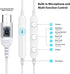 Magnetic USB C Headphones Wired Earbuds for Google Pixel 6 7a 8 Pro, iPhone 15 Pro Max, Samsung S24, Oneplus