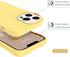 BENTOBEN Soft Silicone Gel Rubber Bumper Case for iPhone 13 Pro 6.1", Shockproof Protective Cover, Yellow