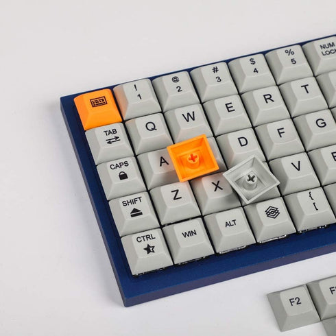YMDK 75 Keys DSA Dye Sub PBT Keycaps for Ortholinear Layout MX Keyboards, XD75, ID75, Planck, Preonic