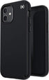 Speck iPhone 12 Case - Drop Protection, Scratch Resistant, Slim Design, Compatible Wireless Charging - Black, White