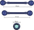 SIMOLIO Wired Headphones for Kids, Safe Volume 85dB/94dB/104dB, Over-Ear Headset with Microphone & Shareport, Blue