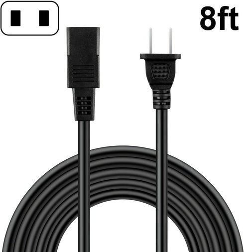 KONKIN BOO 8ft 2-Prong A77 B77 PR99 Square AC Power Cord Cable Lead for Studer Revox Reel to Reel Tape Recorder MKI