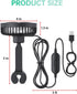 3 5V TriPole Car Fan for Rear Seat USB Powered Powerful Speed Fan with Adjustable Clip for Vehicles SUV RV
