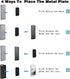 Adhesive Thin Metal Plates(Compatible with Magnetic Mounts)