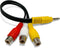 Ruichuan100 AV Adapter, AV in Adapter Cable, 3.5mm Male to 3 RCA Female
