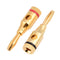 Taidda 10 Pcs Portable Lightweight Sturdy Durable Gold Plated Speaker Banana Connector Plug Wire Audio Adapter