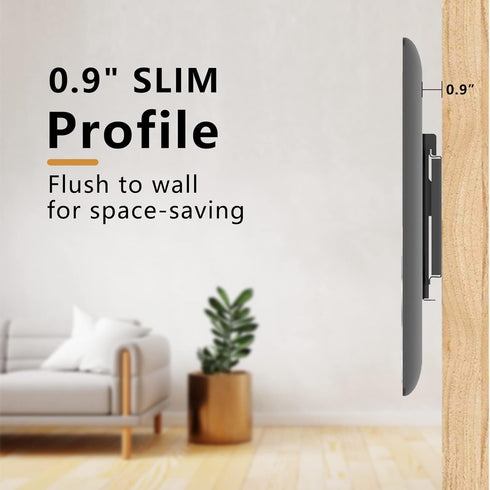 TV Wall Mount Bracket Low Profile Fixed for 14-43 Inch LED, LCD and Plasma TVs Flat Screen, Universal TV Monitor Mount Fits 8" Wood Studs VESA 200x200mm by Nuyoah
