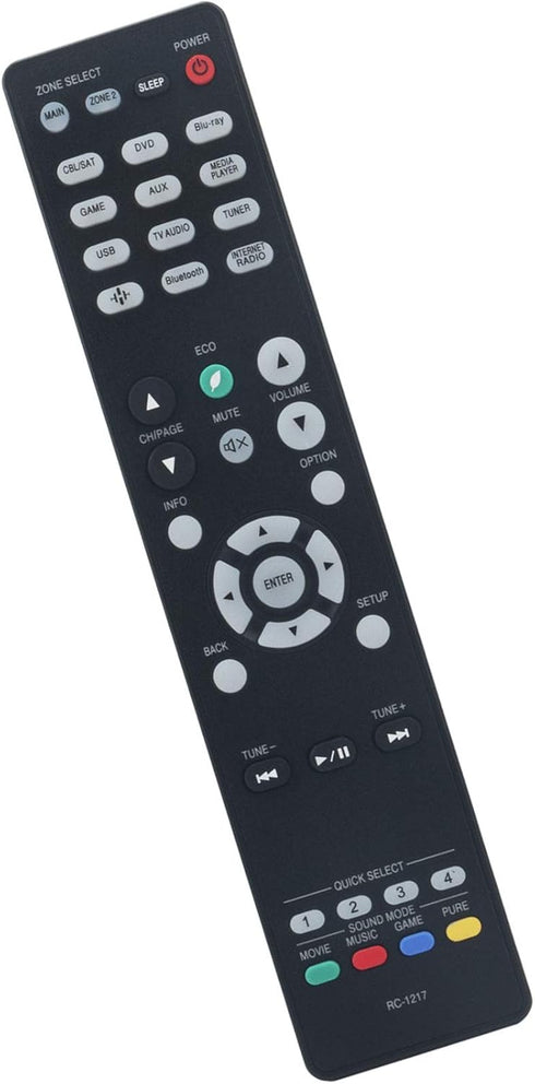 RC-1217 Remote Control Replacement for Denon Integrated Network AV Receiver AVR-X1500H AVR-S750H AVR-X1400H