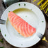 Abaodam Simulated Salmon Slices/Pieces as Photography Props Artificial Model Lifelike Fish Decoration for Restaurant