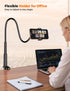 Mumay 17 4.78.6 Inch Gooseneck Kindle & Phone Holder for Bed: Flexible Long Arm Clamp Mount for Hands-Free Reading