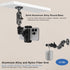 Mippko Stand,360 2-Stage 3.5~7.5" Wall Mount Phone Holder Drilling Base Heavy Duty iPhone Adjustable Arms Mount